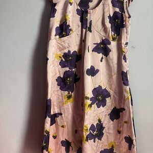 Daisy Fuentes Pink and Purple Floral Midi Dress